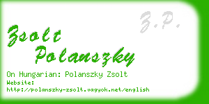 zsolt polanszky business card